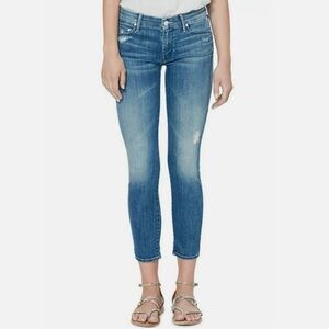 MOTHER Denim The Looker Crop in Graffiti Girl - Size 25